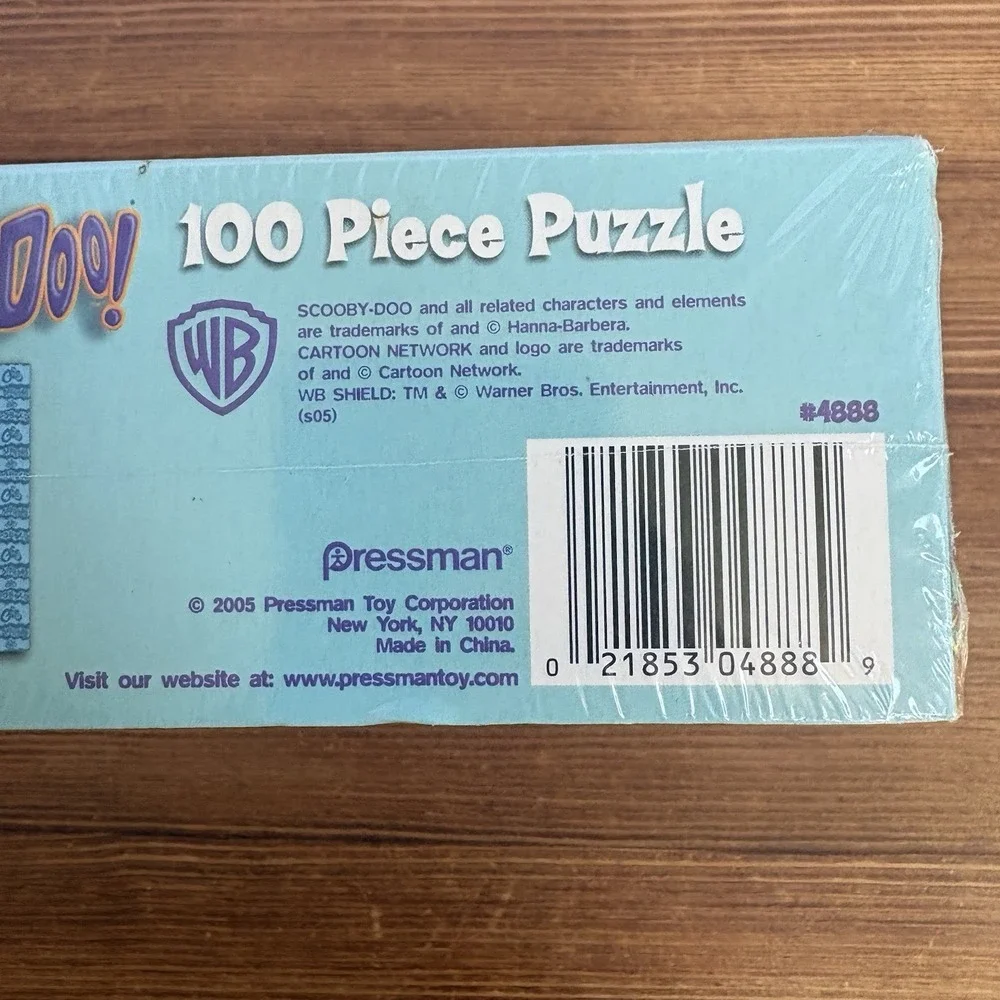 2005 Scooby-Doo 100 Piece Puzzle Pressman Sealed Cartoon Network Ages 5-8